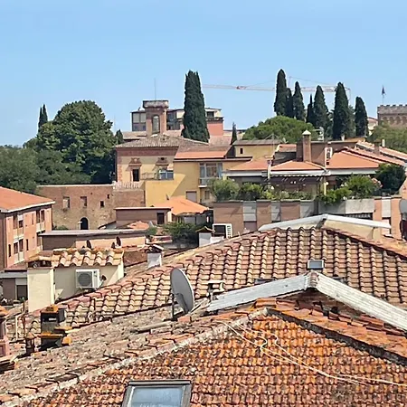 View Over The Rooftops Of Siena